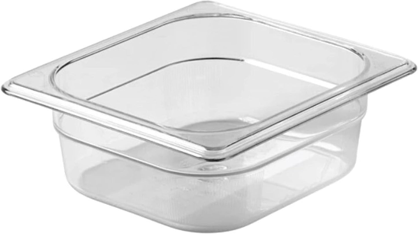 Deep Food Pan Polycarbonate - Food Storage Containers Commercial Hotel Plastic Food Pans Catering Buffets and Restaurants for Fruits Vegetables Beans Corns