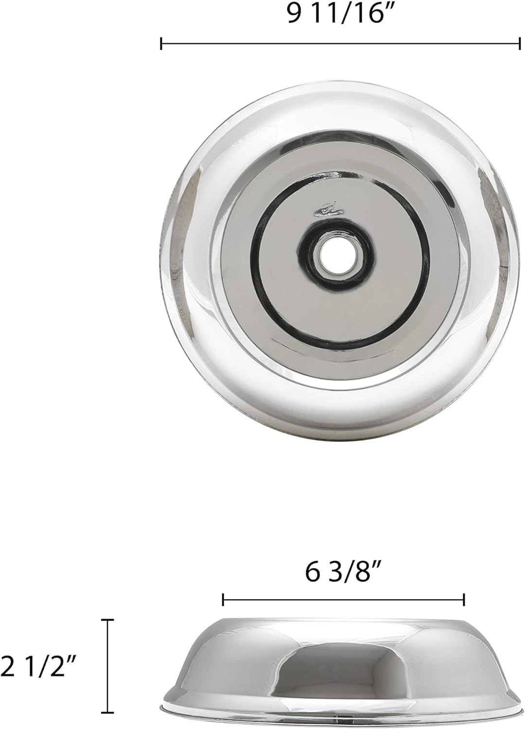 Stainless Steel Round Multi-fit Plate Cover - Standard or English-Style Dinner Plates Reusable Food Cover for Outdoors Parties Picnics BBQs Home Restaurants