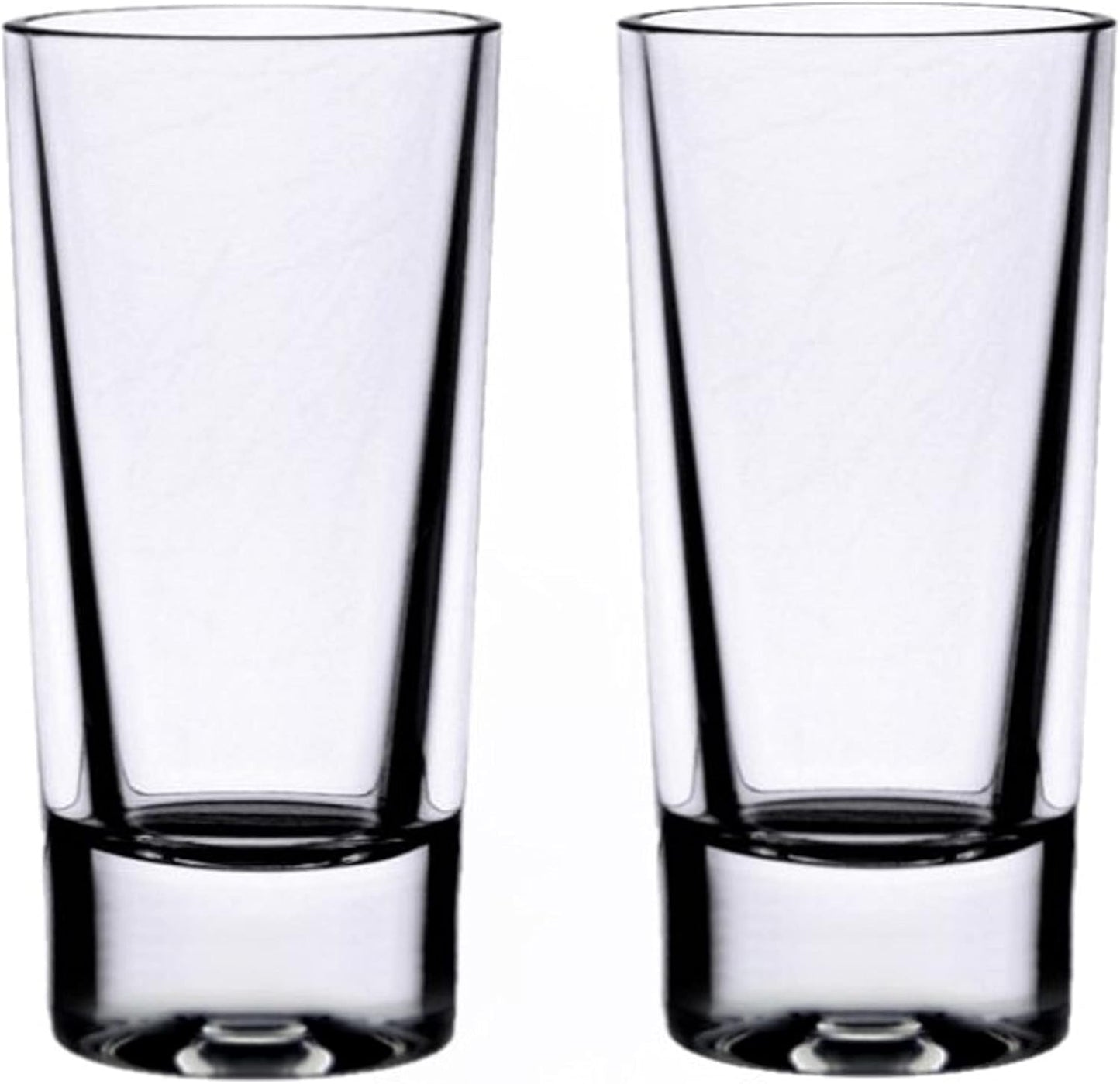 Straight Round Shot Glass Polycarbonate with Heavy Base Clear Color Set of 2- Liquor Plastic Drinking Glass Clear Shot Glass Tequila Shots for Whiskey Tequila Vodka Espresso