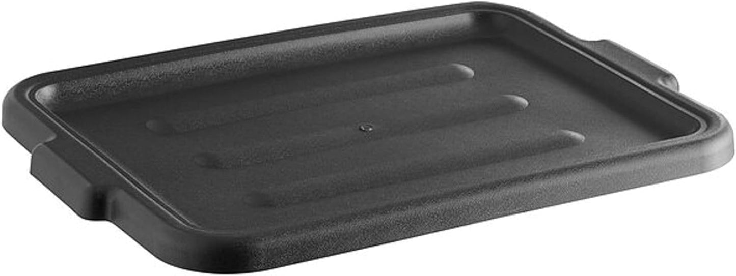 Plastic Bus Box/Tub Lid fits 20-1/2" x 15-1/2" x 5" and 20-1/2" x 15-1/2" x 7" Bus Tub - Heavy Duty Plastic Restaurant Tub Lid for Kitchen Organization Storage