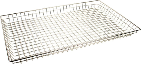 Rectangular Wire Pastry Doughnut Basket Nickel Plated- Wire Serving Tray Bread Serving Basket for Pastry Doughnut Bagel Sourdough Bread Pantry and Fruit