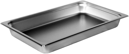 Deep Stainless Steel Anti-Jamming Steam Pan 24 Gauge- Chafing Steam Table Pans Catering Food Storage Metal Pan Hotel Pan for Restaurant Events Catering Use
