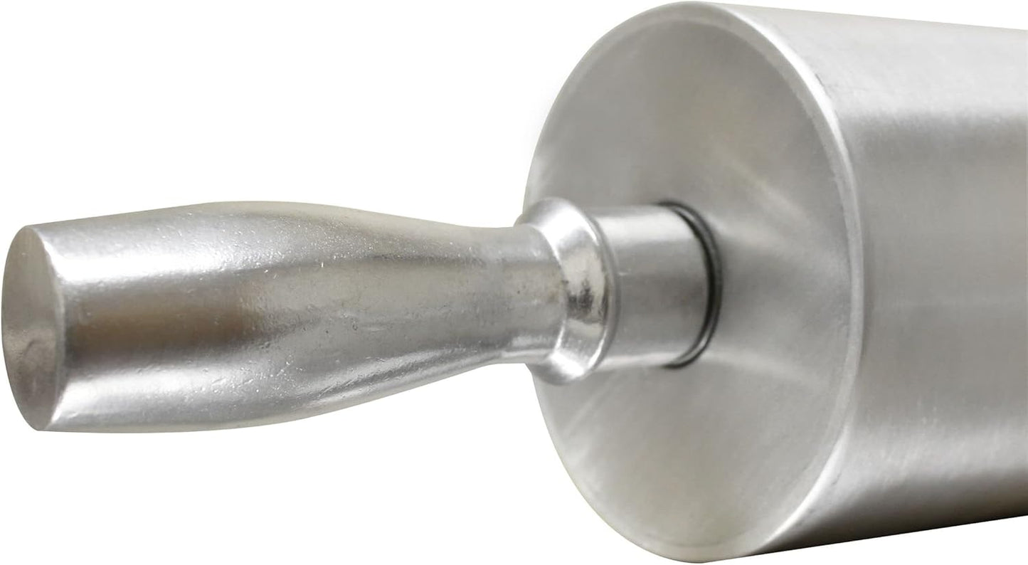 Aluminum Rolling Pin- Dough Roller for Fondant Pie Crust Cookie Pastry and Dough Essential Kitchen Utensil for Home and Restaurants Kitchen Baking Essentials