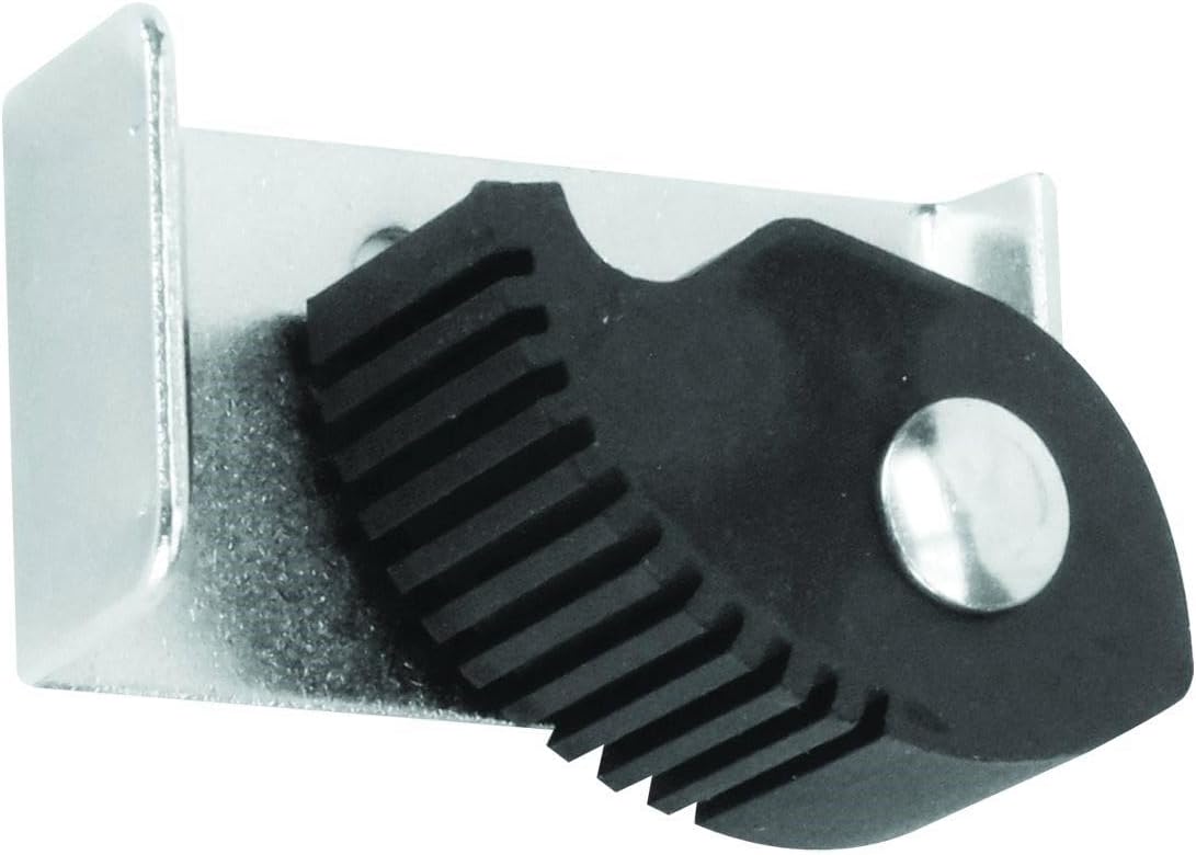 2-5/8" x 2" x 1-1/8" Single Mop Holder Nickel Plated - Replacement Holder Assembly for Mop Broom Racks Utility Cabinets Garage Storage System Garden Kitchen Tool Organizer