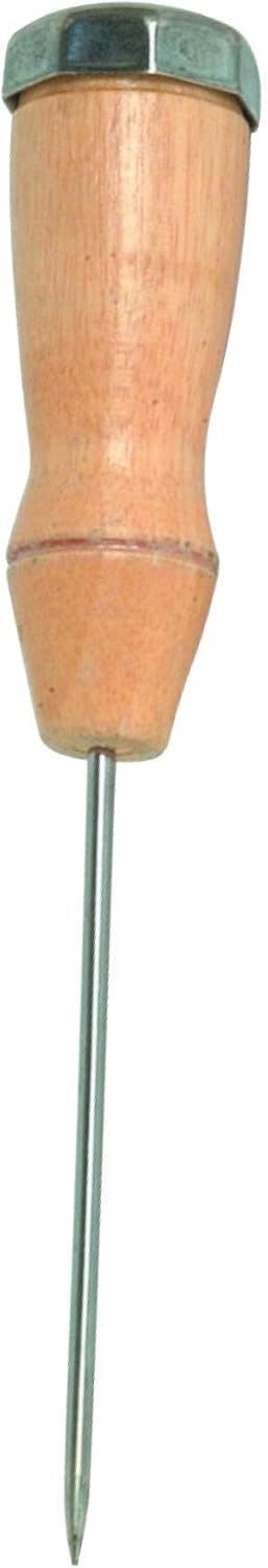 8" Stainless Steel Ice Pick with Wooden Handle - Durable Carving Bartender Pick Tool for Breaking Ice for Kitchen Bars Bartender Picnics Camping & Restaurant