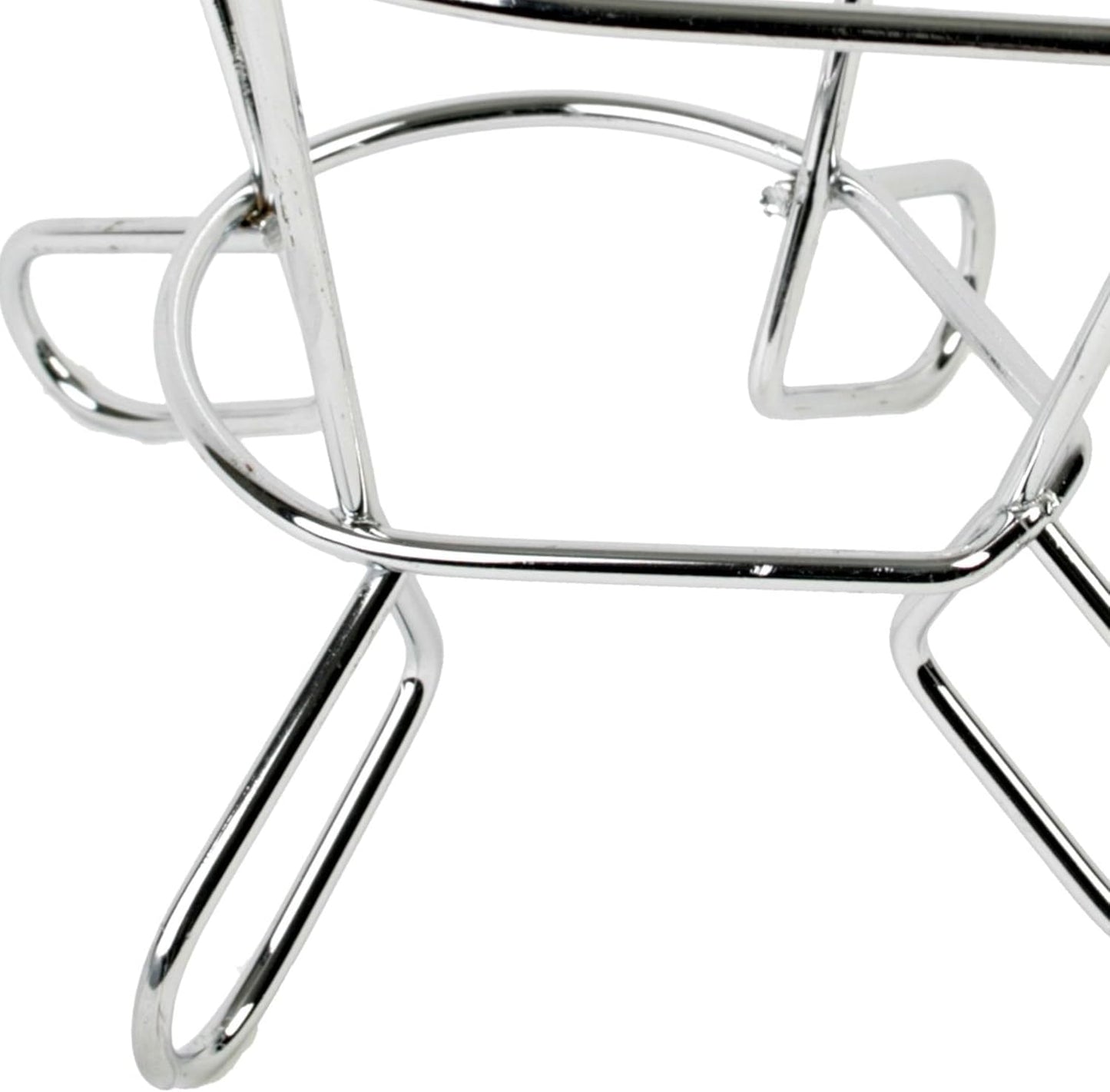 8-1/2" x 7-1/4" x 6" Wire Ham Holder Chrome Plated - Roasting Wire Spiral Ham Holder Roasting Rack For Ham Cooling Drying Rack Kitchen Rack Great for Cooking Roasting
