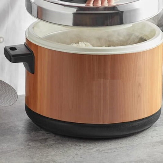 Insulated Sushi Rice Pot Stainless Steel Interior & Lid with Plastic Handle - Sushi Rice Mixing Tub Sushi Rice Bowl Sushi Rice Warmer for Home Kitchen Restaurant