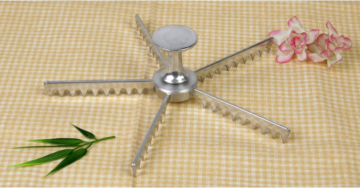 Cut Aluminum Pie and Cake Marker- Guideline and Portion Divider Commercial Grade Pie and Cake Marker Slice Marker Equal Portion for Birthday Anniversary Christmas Gift