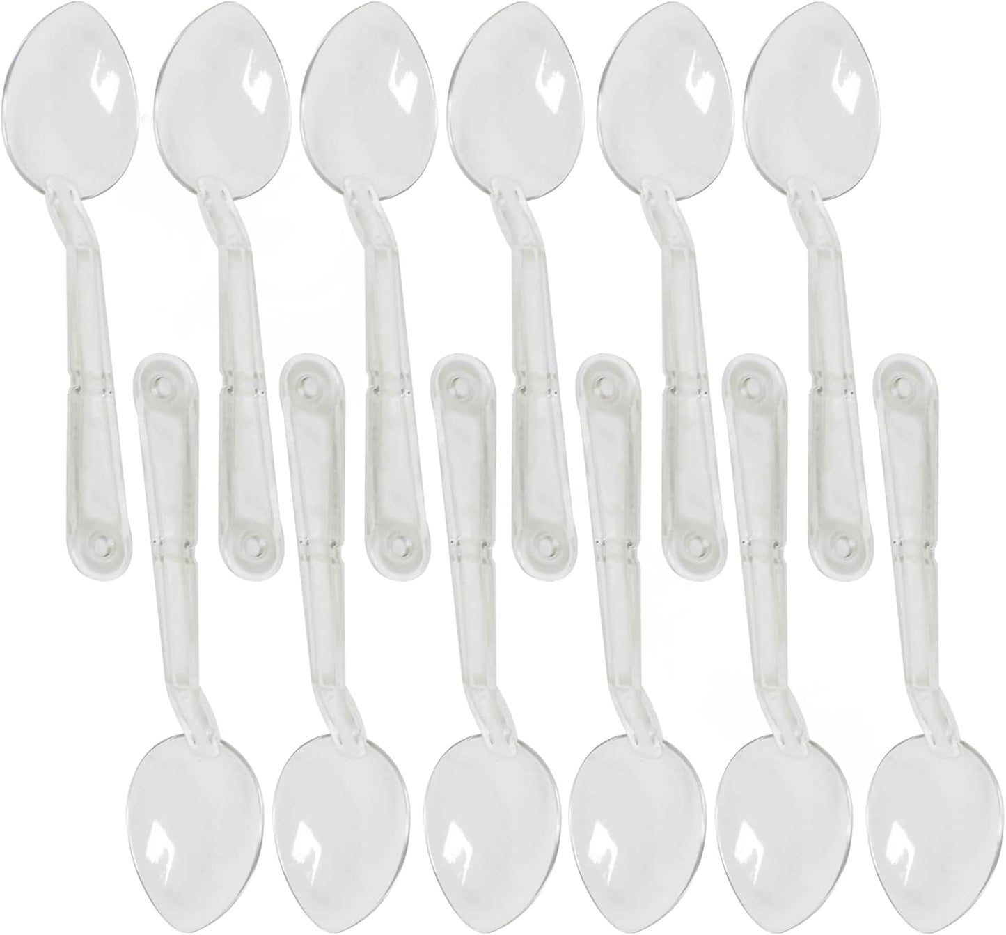 Serving Spoon Polycarbonate Set of 12- Catering Spoons Large Serving Spoons Utensils for Buffet Banquet Flatware Kitchen Basics Serving