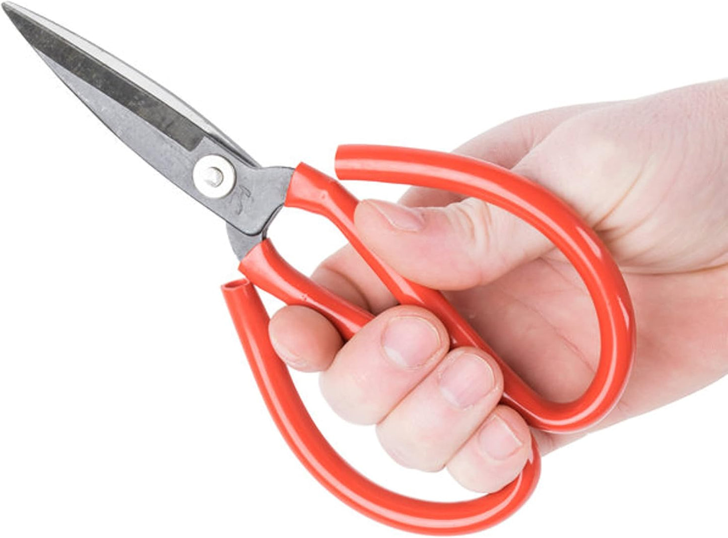 7-3/4" Kitchen Scissors Steel Blade Red Coated Handles Set of 12- Heavy Duty Sharp Kitchen Shears Comfortable Handle Cooking Shears for Kitchen Meat Chicken Fish Poultry Herb Bread