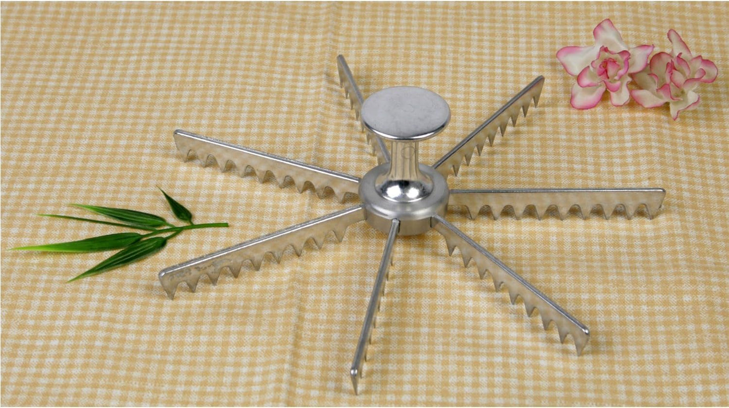 Cut Aluminum Pie and Cake Marker- Guideline and Portion Divider Commercial Grade Pie and Cake Marker Slice Marker Equal Portion for Birthday Anniversary Christmas Gift