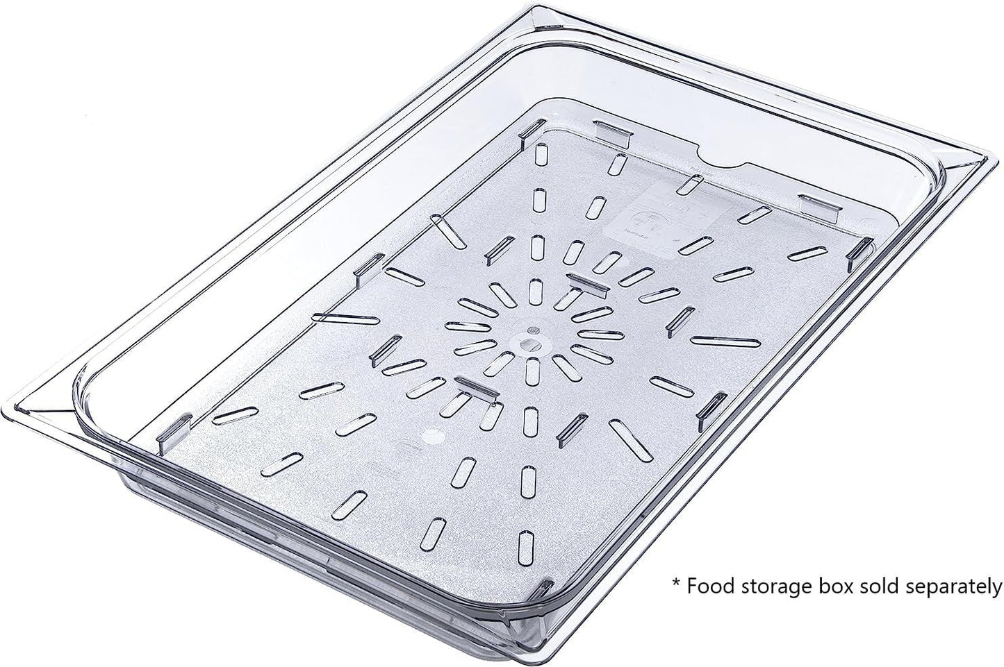Food Storage Box Drain Shelf White Color- Food Storage Container Drain Shelf for Food Fruit Vegetables Sink Kitchen Restaurant Hotel Kitchen and Cafeteria