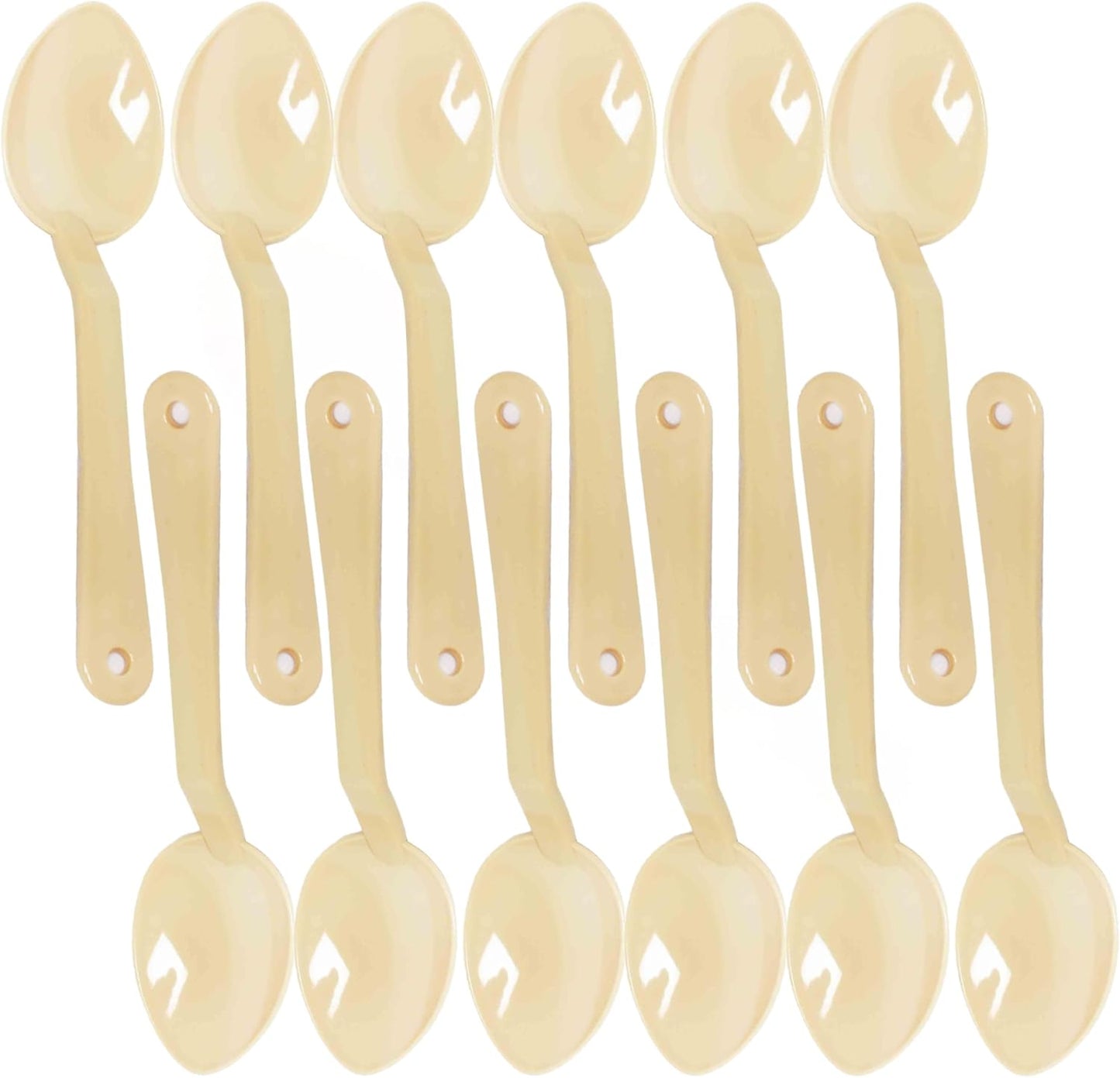 Serving Spoon Polycarbonate Set of 12- Catering Spoons Large Serving Spoons Utensils for Buffet Banquet Flatware Kitchen Basics Serving
