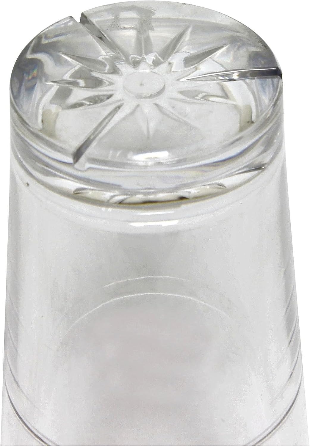 Starburst Tumbler Polycarbonate with Heavy Base Clear Color- Stackable Highball Drinking Glass Clear Tall Glass Cup Water Glass Mojito Glass Cup Cocktail Glass