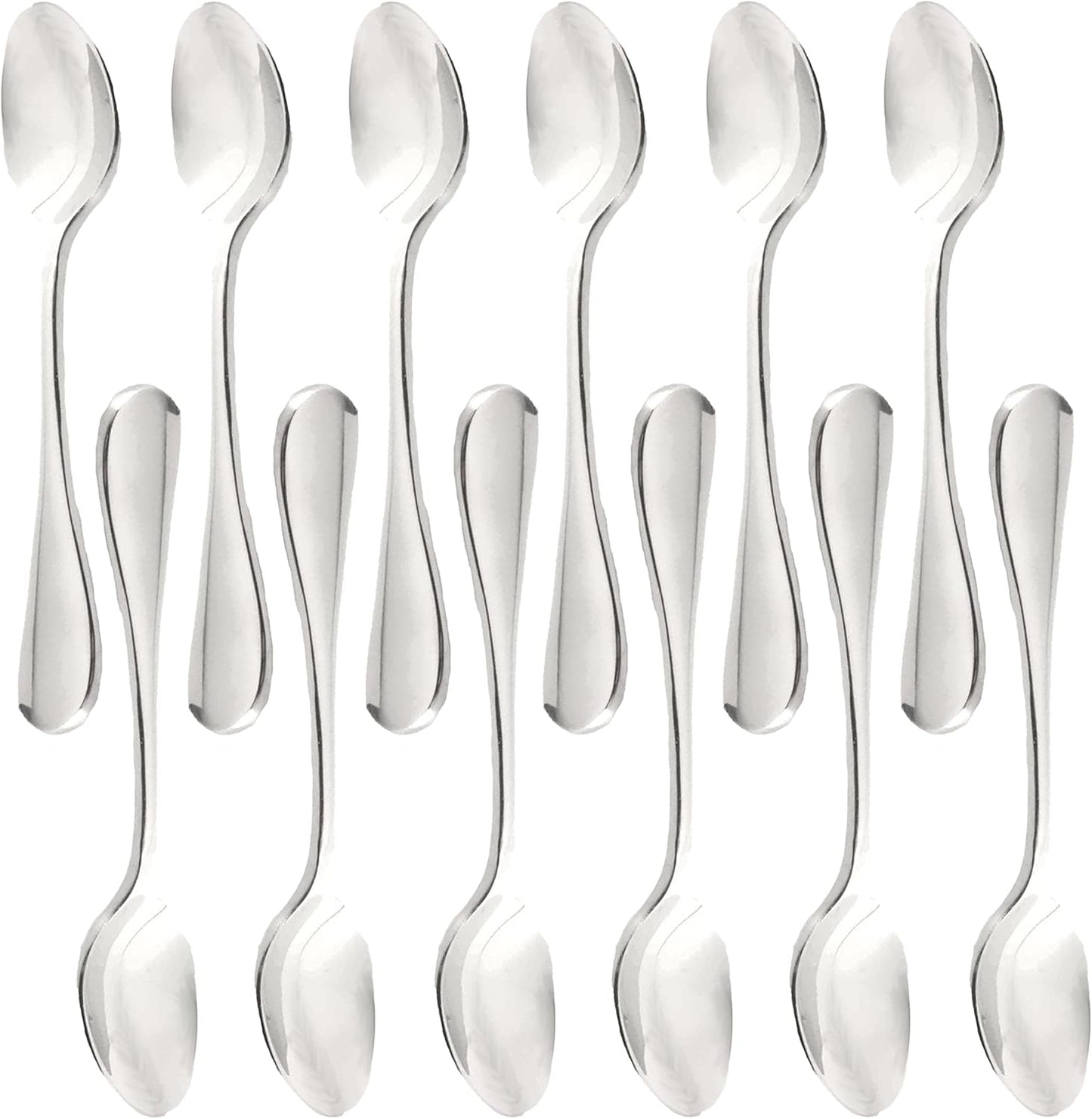 Set of 12 Stainless Steel York - Stainless Steel Silverware Flatware Cutlery Kitchen Tableware Set for Home and Restaurant