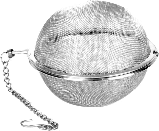 Stainless Steel Mesh Tea Ball Infuser with Chain Set of 2- Tea Strainers Tea Infuser Strainer Filters Tea Diffuser Strainer for Cup and Teapot Home Restaurants