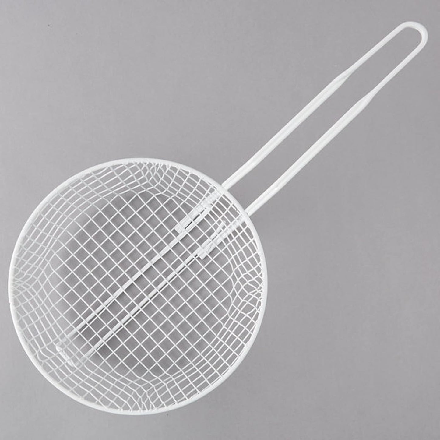 Round Breading Basket Coarse Mesh 3" Deep- Culinary Basket for Dredging Chicken French Chips Onion Rings Chicken Wings Food Prep Basket Serving Strainer Basket for Breadcrum Dishes