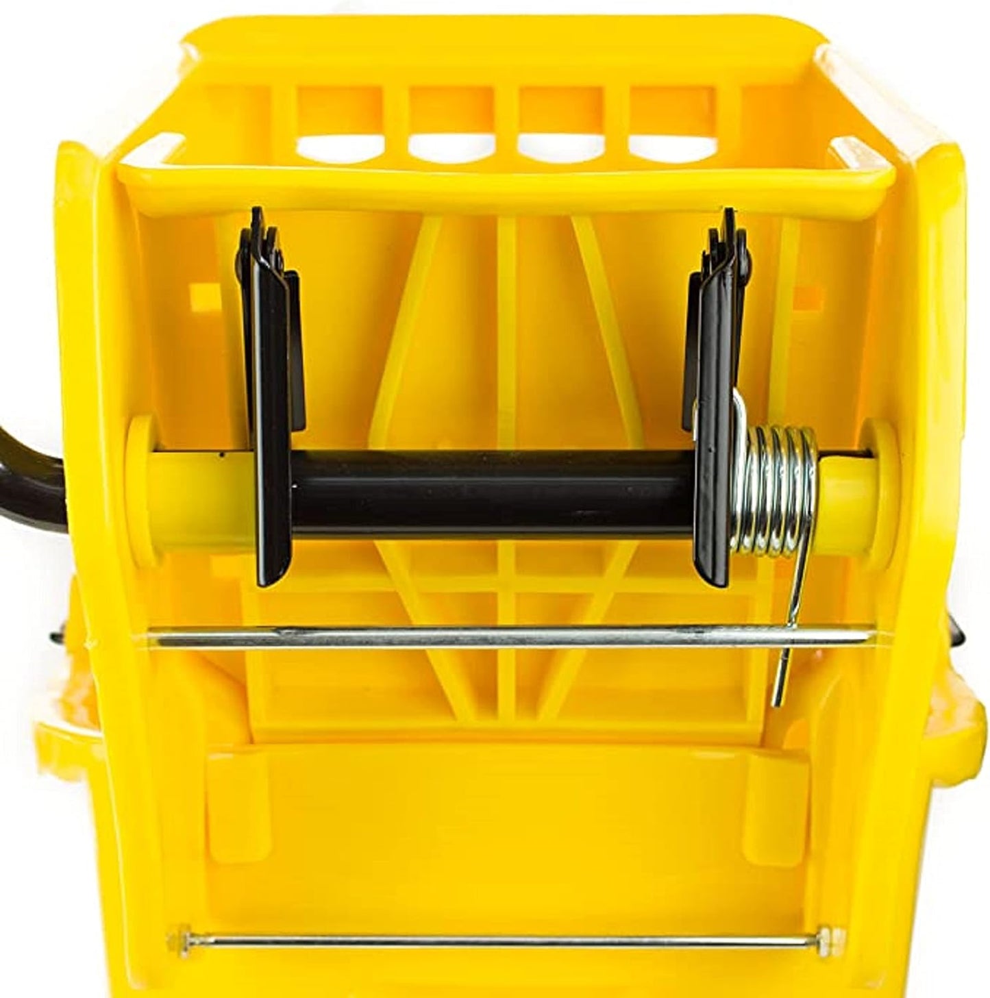 36 qt. Yellow Mop Wringer- Pail/Mop Bucket Side-Press Replacement Wringer Household Portable Mop Bucket Wringer Ideal for Household and Public Places Floor