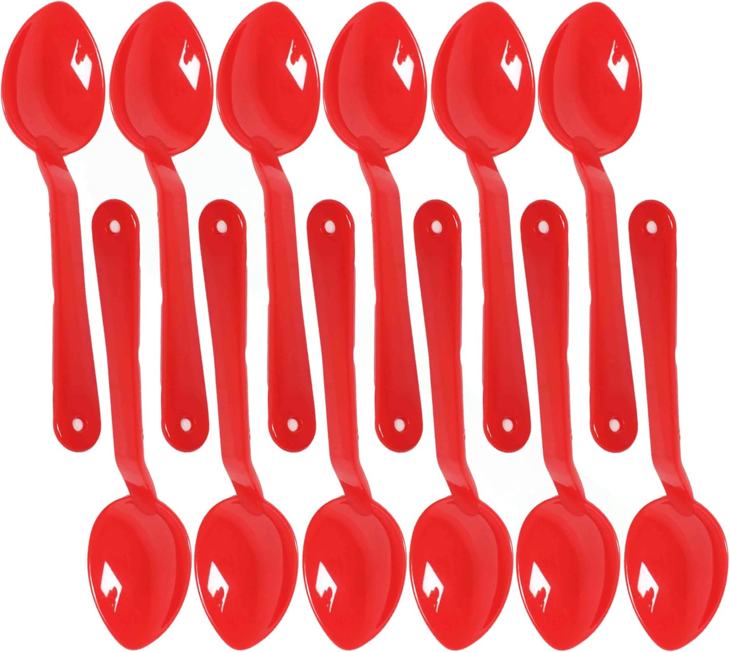 Serving Spoon Polycarbonate Set of 12- Catering Spoons Large Serving Spoons Utensils for Buffet Banquet Flatware Kitchen Basics Serving