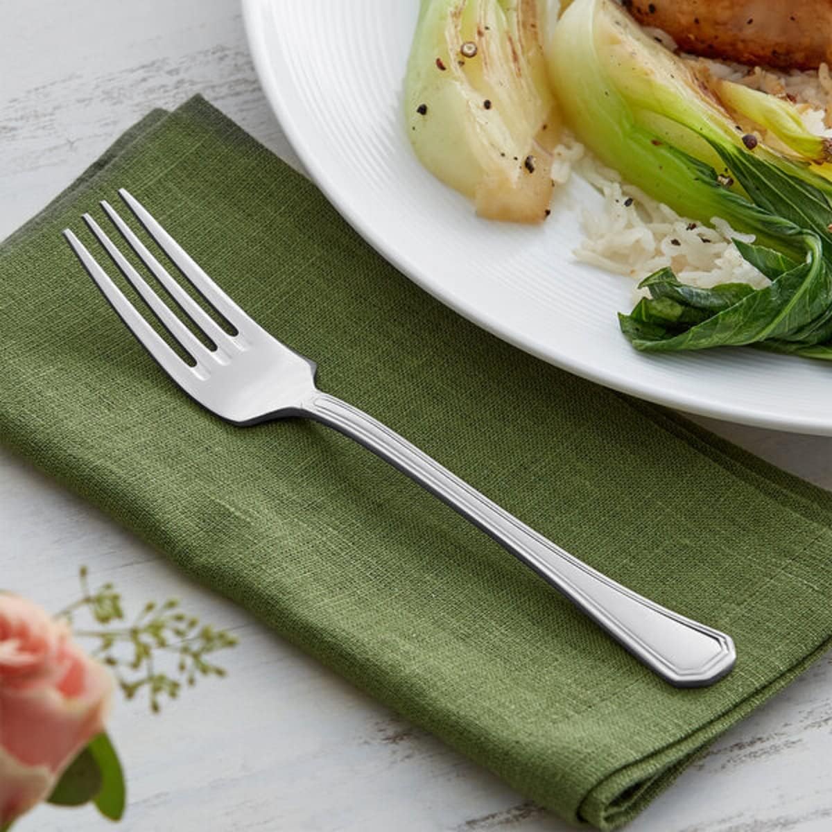 Wilshire Stainless Steel Set of 12- Stainless Steel Silverware Flatware Cutlery Kitchen Tableware Set for Home and Restaurant for Soup Spoons Round Spoons