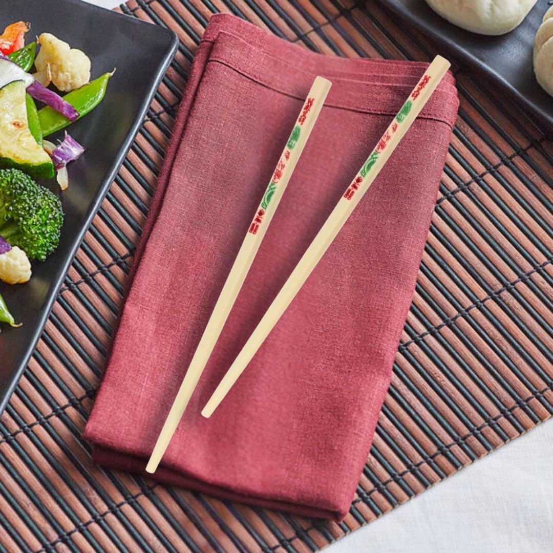10-3/4” Chopsticks Set of 1000 Pairs - Reusable Chopsticks Japanese Chopsticks Bulk Chinese Chopsticks Lightweight Non-Slip Flatware Best for Sushi & Asian Dishes