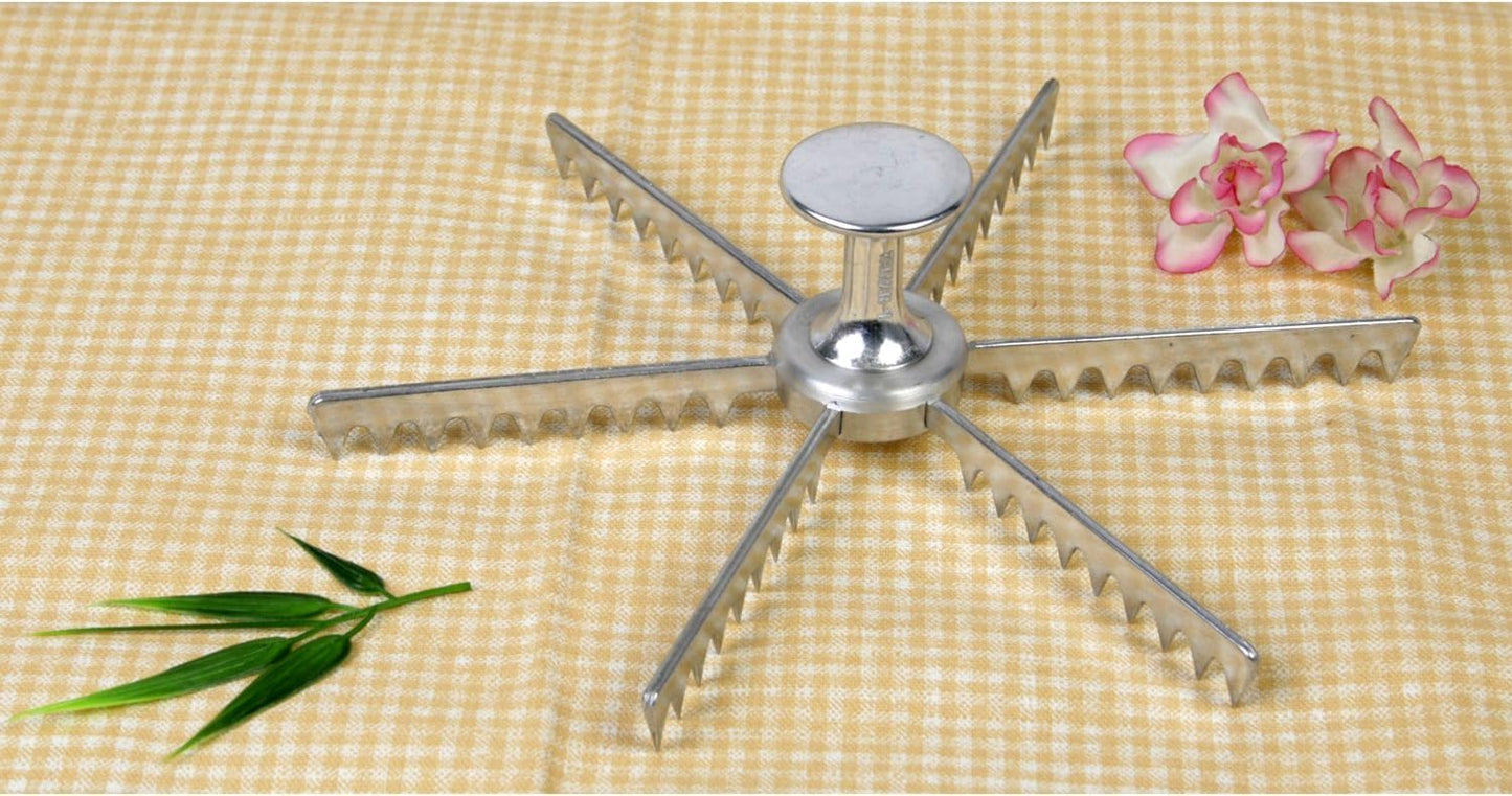 Cut Aluminum Pie and Cake Marker- Guideline and Portion Divider Commercial Grade Pie and Cake Marker Slice Marker Equal Portion for Birthday Anniversary Christmas Gift