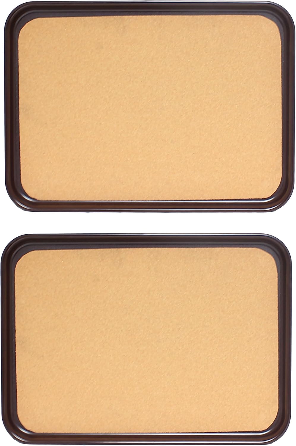 Rectangular Anti-Slip Serving Tray with Surface Set of 2- Multi-Purpose Serving Trays Food Server Trays Platters for Restaurant Parties Breakfast Cafe Bar