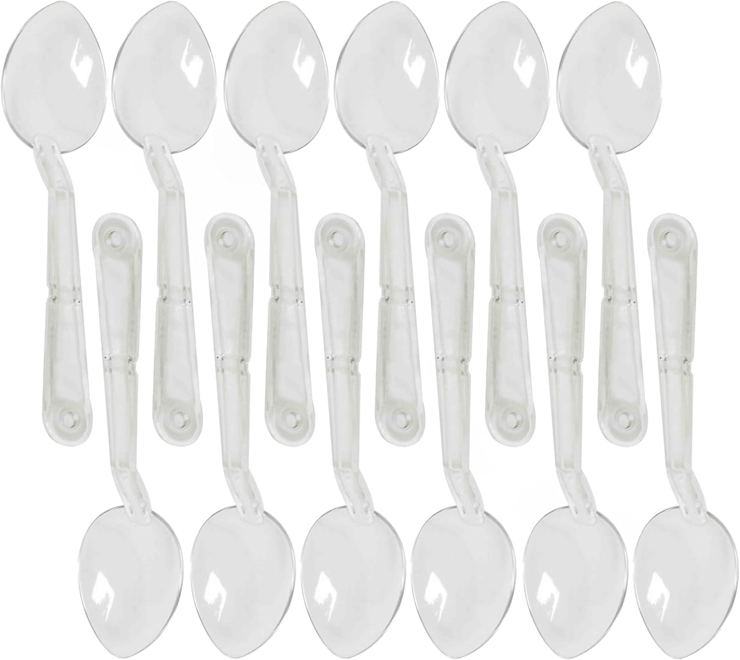 Serving Spoon Polycarbonate Set of 12- Catering Spoons Large Serving Spoons Utensils for Buffet Banquet Flatware Kitchen Basics Serving