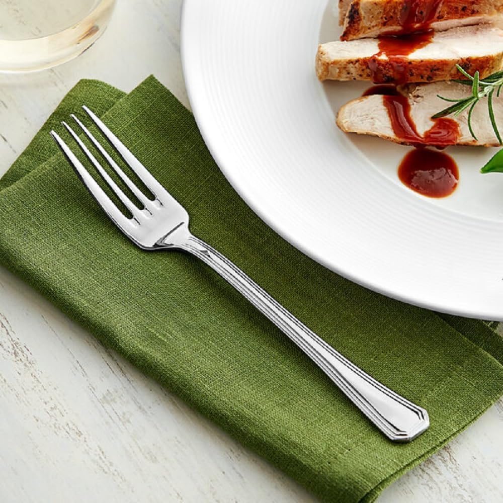 Wilshire Stainless Steel Set of 12- Stainless Steel Silverware Flatware Cutlery Kitchen Tableware Set for Home and Restaurant for Soup Spoons Round Spoons