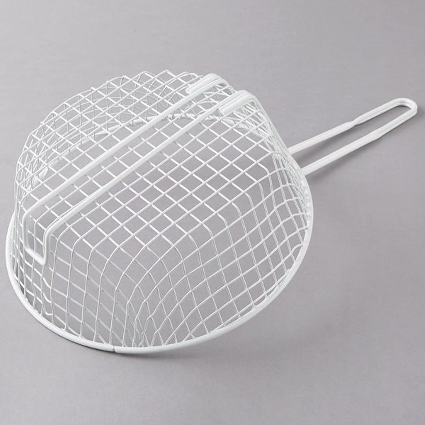 Round Breading Basket Coarse Mesh 3" Deep- Culinary Basket for Dredging Chicken French Chips Onion Rings Chicken Wings Food Prep Basket Serving Strainer Basket for Breadcrum Dishes