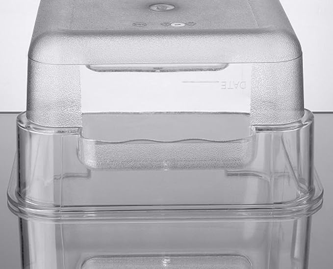 Polycarbonate Square Food Storage Container - Commercial Food Storage Containers Meal Prep Containers Reusable Food Containers for Pantry Kitchen Storage Organization
