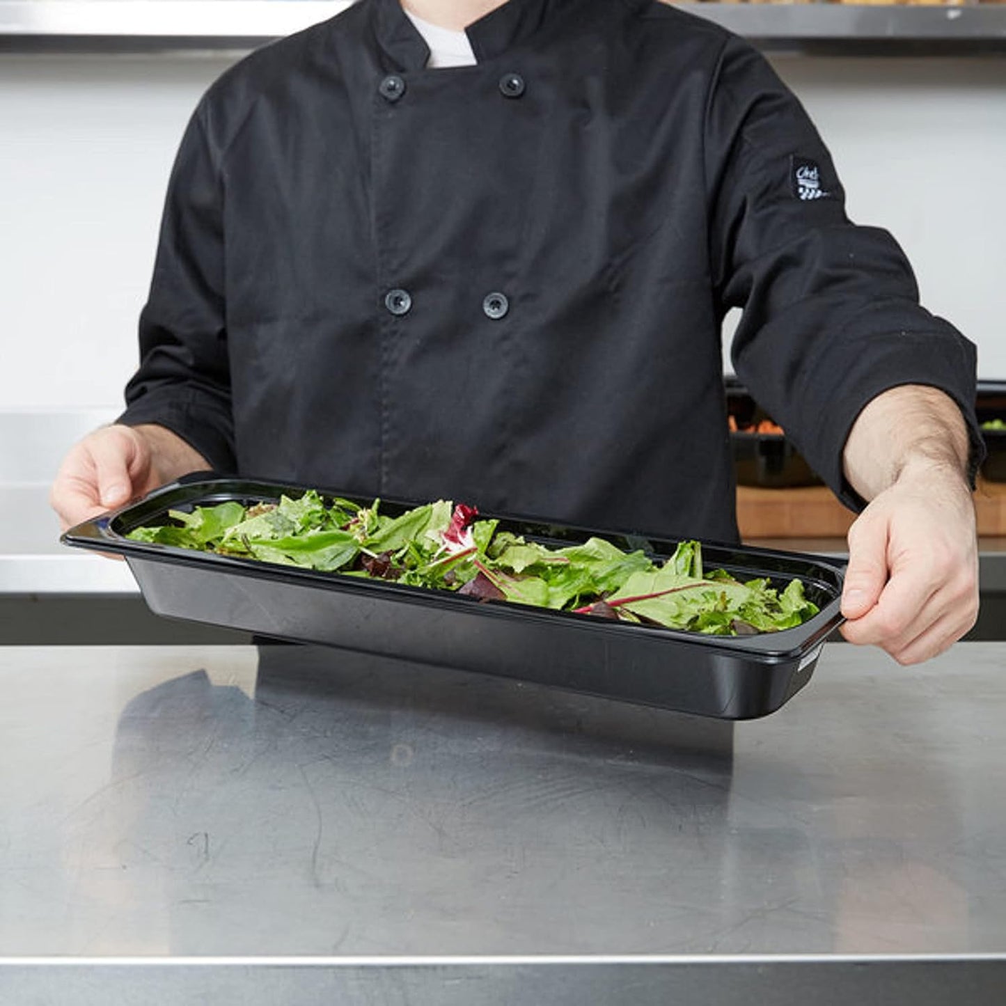 Deep Polycarbonate Food Pan Commercial Restaurant Food Storage Containers Hotel Pans for Catering Buffets Restaurants Fruits Vegetables Corns