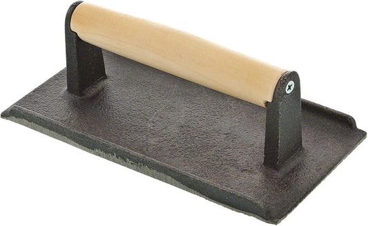 Steak Weight Cast Iron with Wooden Handle - Grill Press Bacon Press Meat Steak Sandwich for Griddle Grill Press Burger Press Griddle Press Meat Press