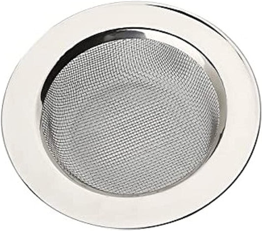 Wide Rim Sink Strainer Stainless Steel- Kitchen Mesh Strainer Kitchen Sink Drain Strainer Hair Catcher for Bathroom Sink Utility Slop Laundry