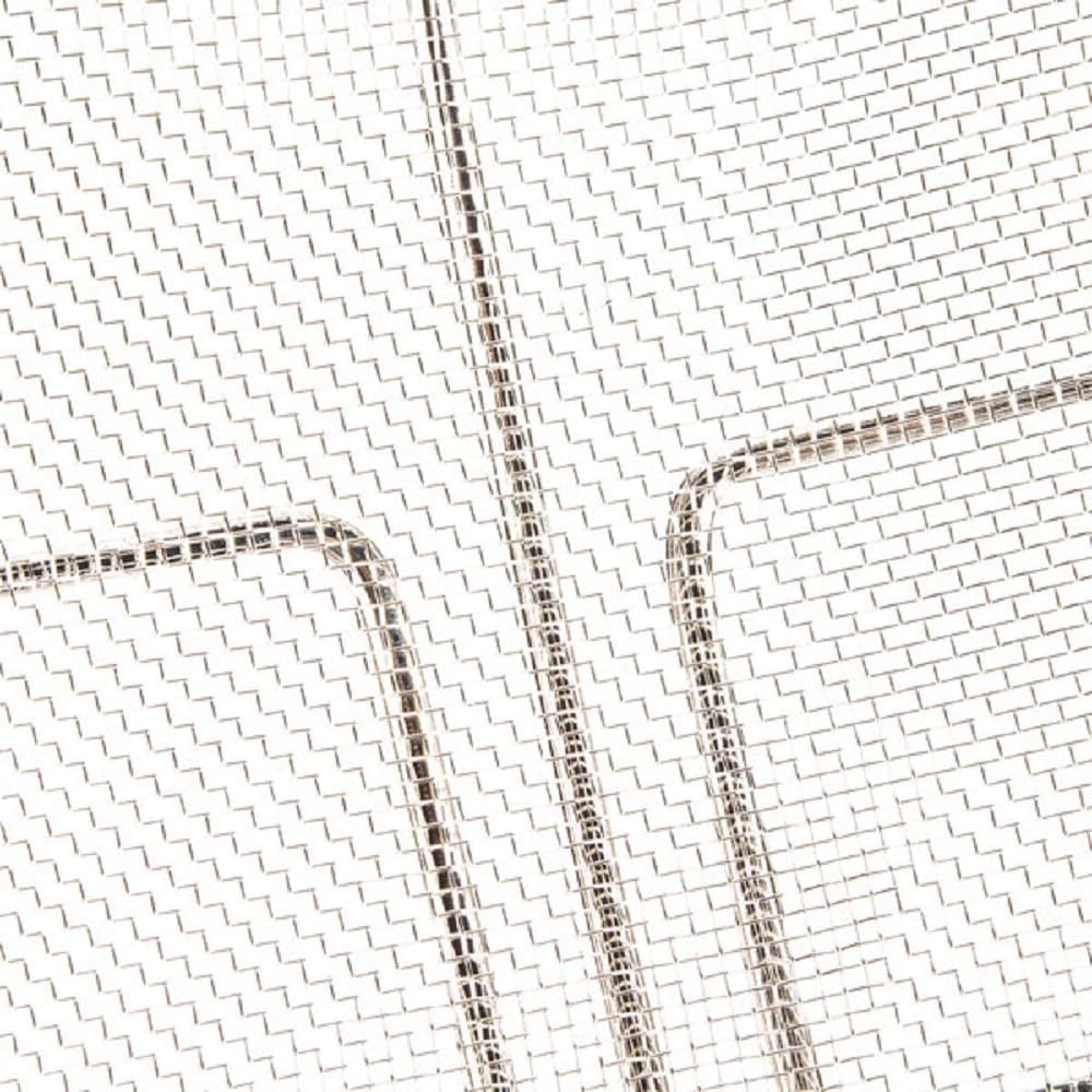 Square Wire Skimmer with Handle Length Nickel Plated- Kitchen Utensil Food Strainer Skimmer Spoon for Frying Cooking Sieve Sifters Rice Quinoa Pasta Fruits Vegetables