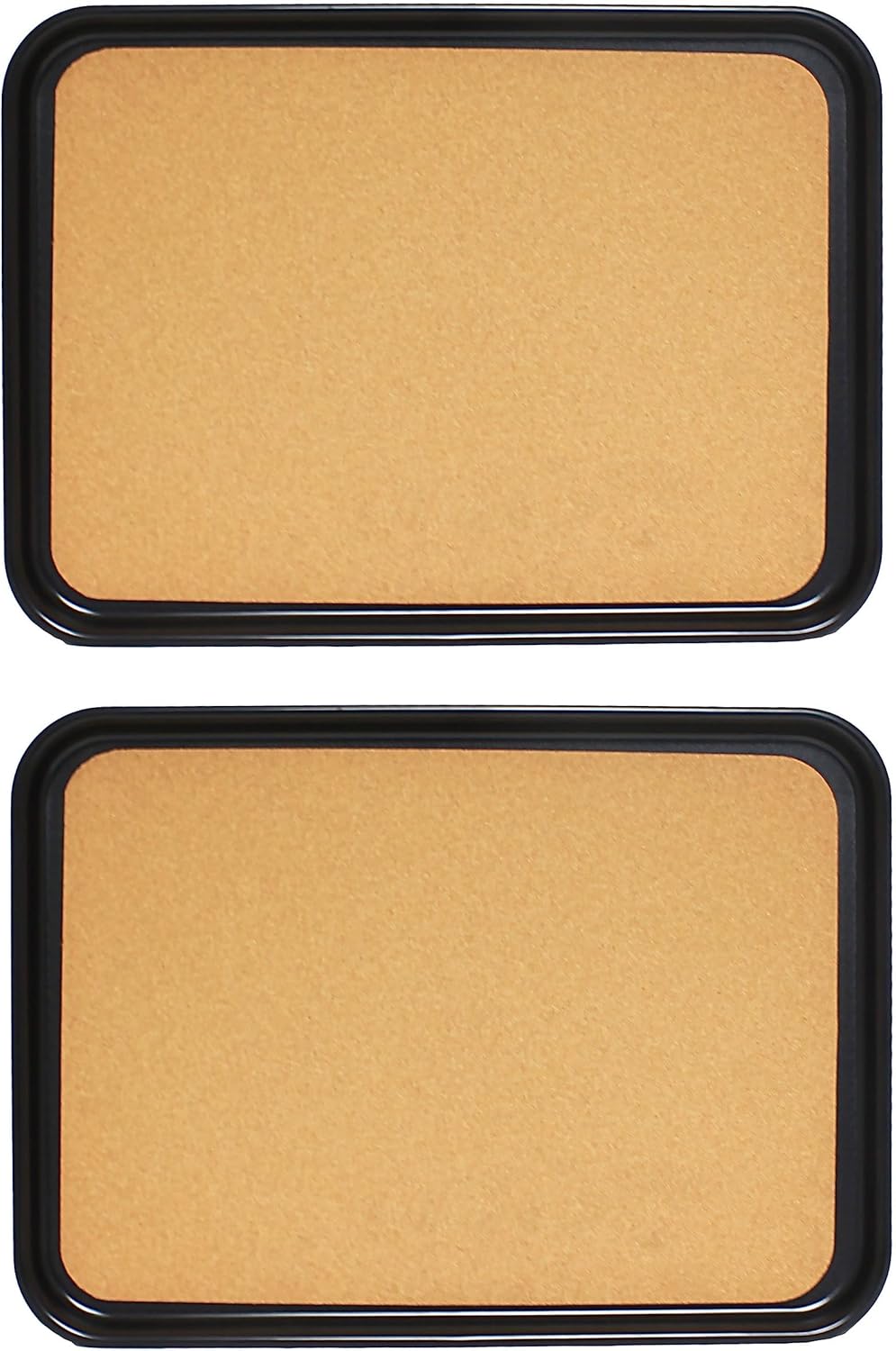 Rectangular Anti-Slip Serving Tray with Surface Set of 2- Multi-Purpose Serving Trays Food Server Trays Platters for Restaurant Parties Breakfast Cafe Bar