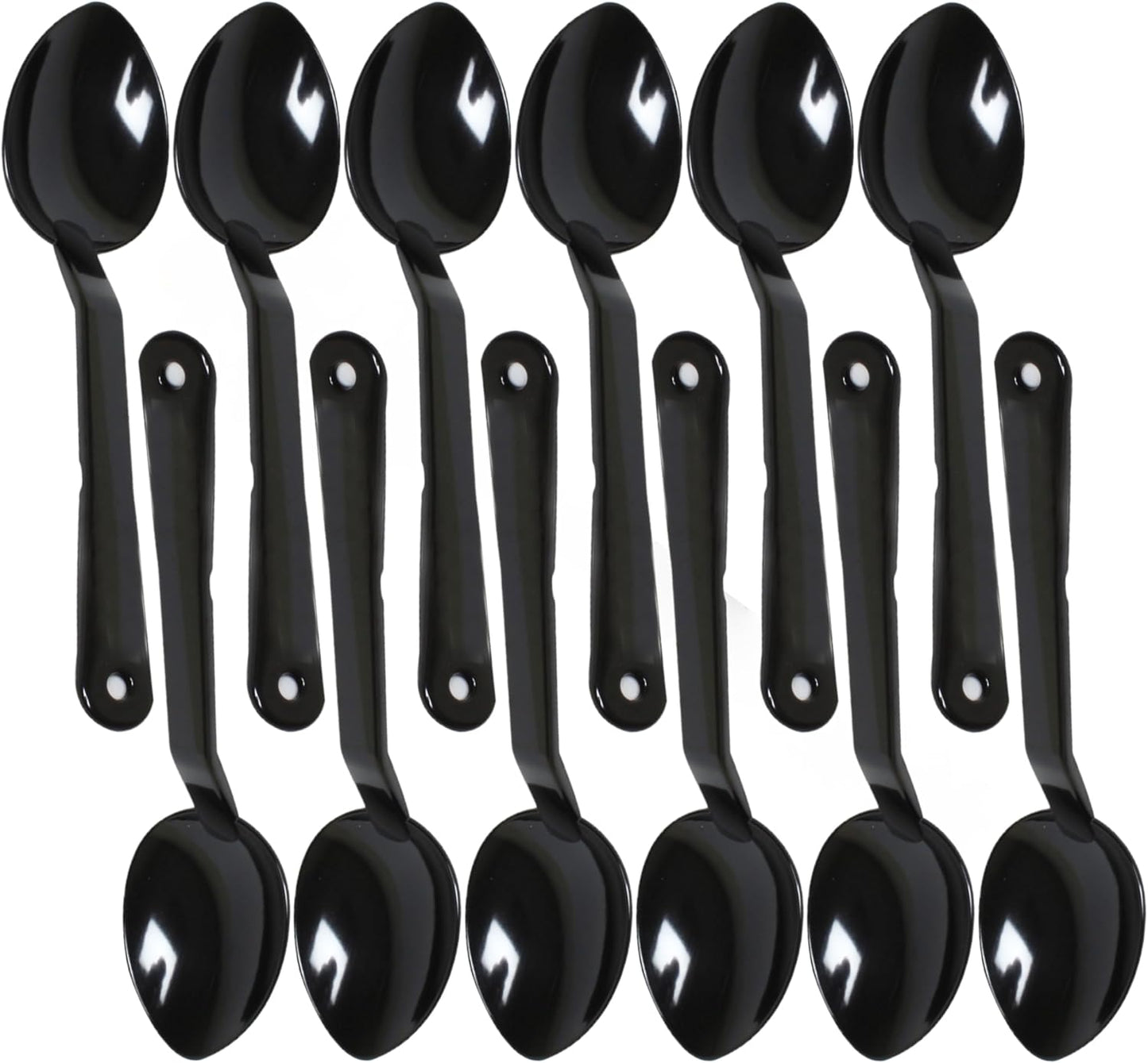 Serving Spoon Polycarbonate Set of 12- Catering Spoons Large Serving Spoons Utensils for Buffet Banquet Flatware Kitchen Basics Serving