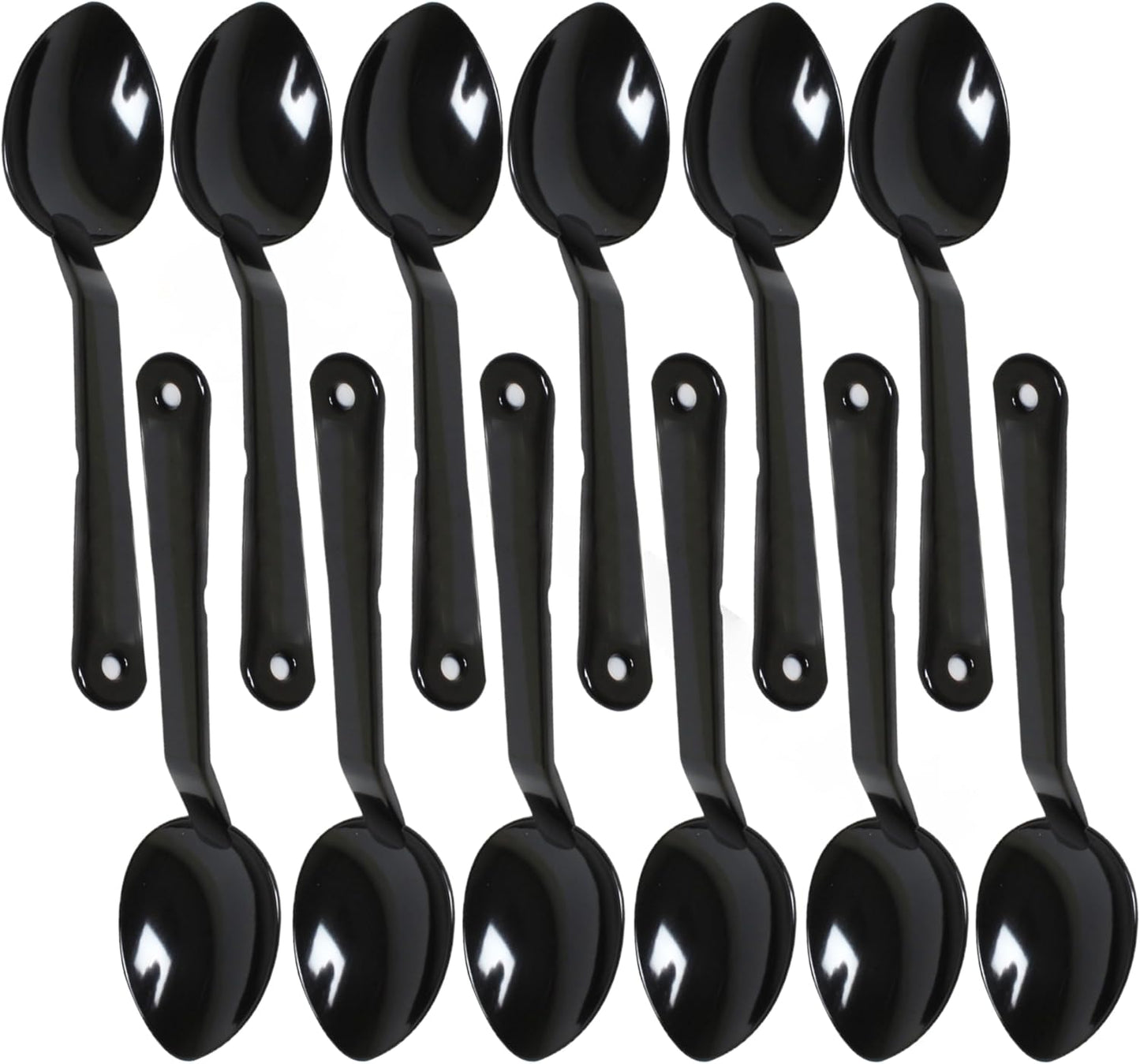 Serving Spoon Polycarbonate Set of 12- Catering Spoons Large Serving Spoons Utensils for Buffet Banquet Flatware Kitchen Basics Serving