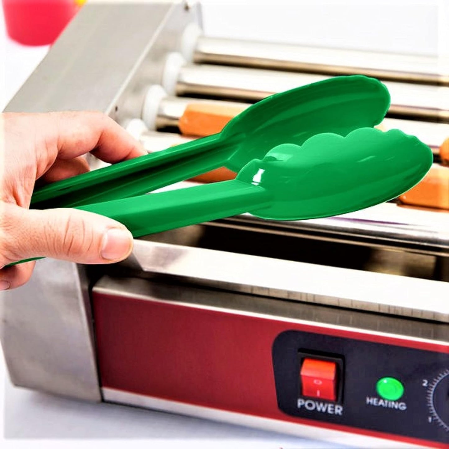 Scallop Grip Utility Tong Polycarbonate Comes in each- Serving Tong Kitchen Tong Utensil Cooking Tongs Buffet Tongs Ice Tongs for Buffet Catering Home Kitchen Restaurants