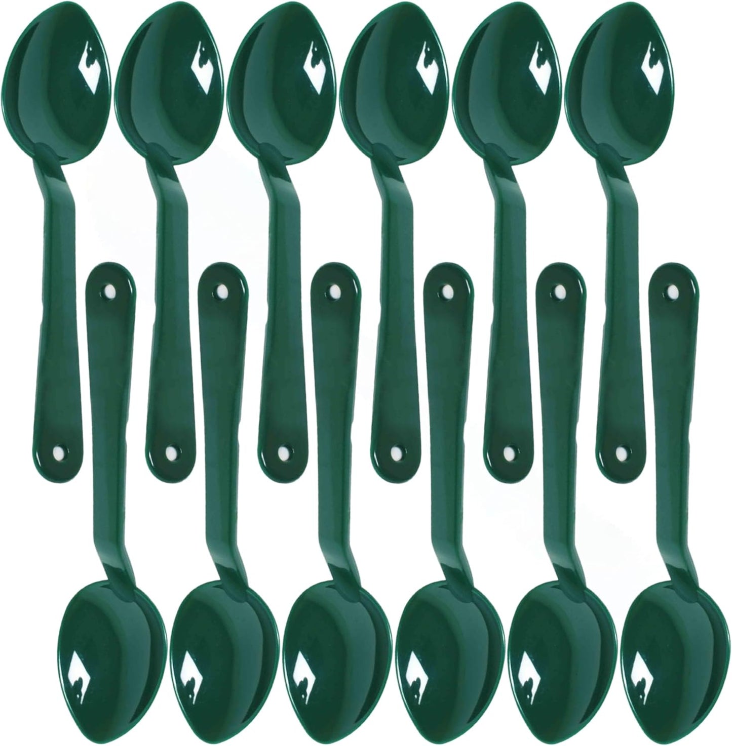 Serving Spoon Polycarbonate Set of 12- Catering Spoons Large Serving Spoons Utensils for Buffet Banquet Flatware Kitchen Basics Serving