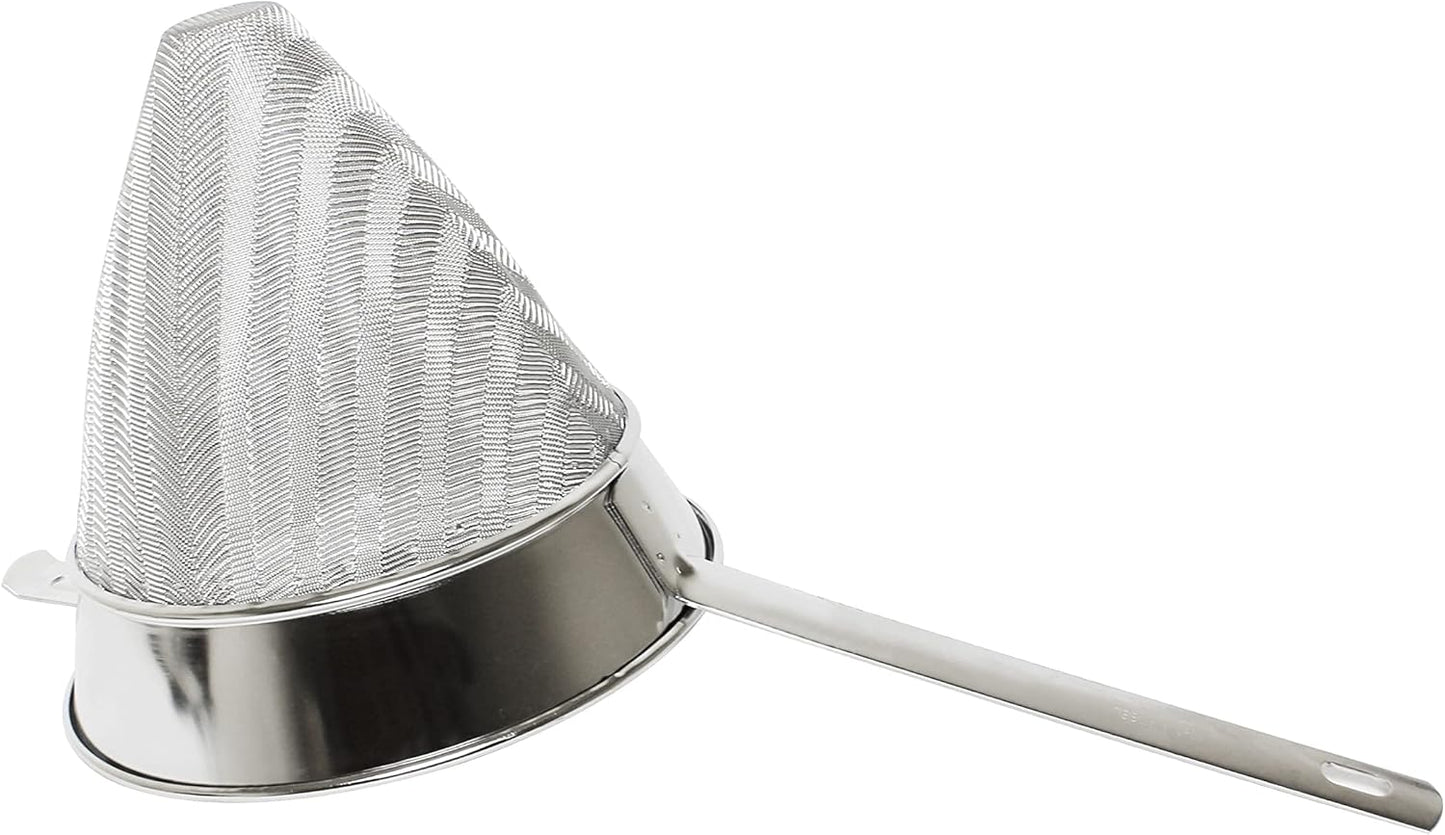 Stainless Steel Fine Mesh- Cone Shaped Strainer Food Strainer Juice Strainer Kitchen Tools Food Colander For Straining Seeds Beans Sauces