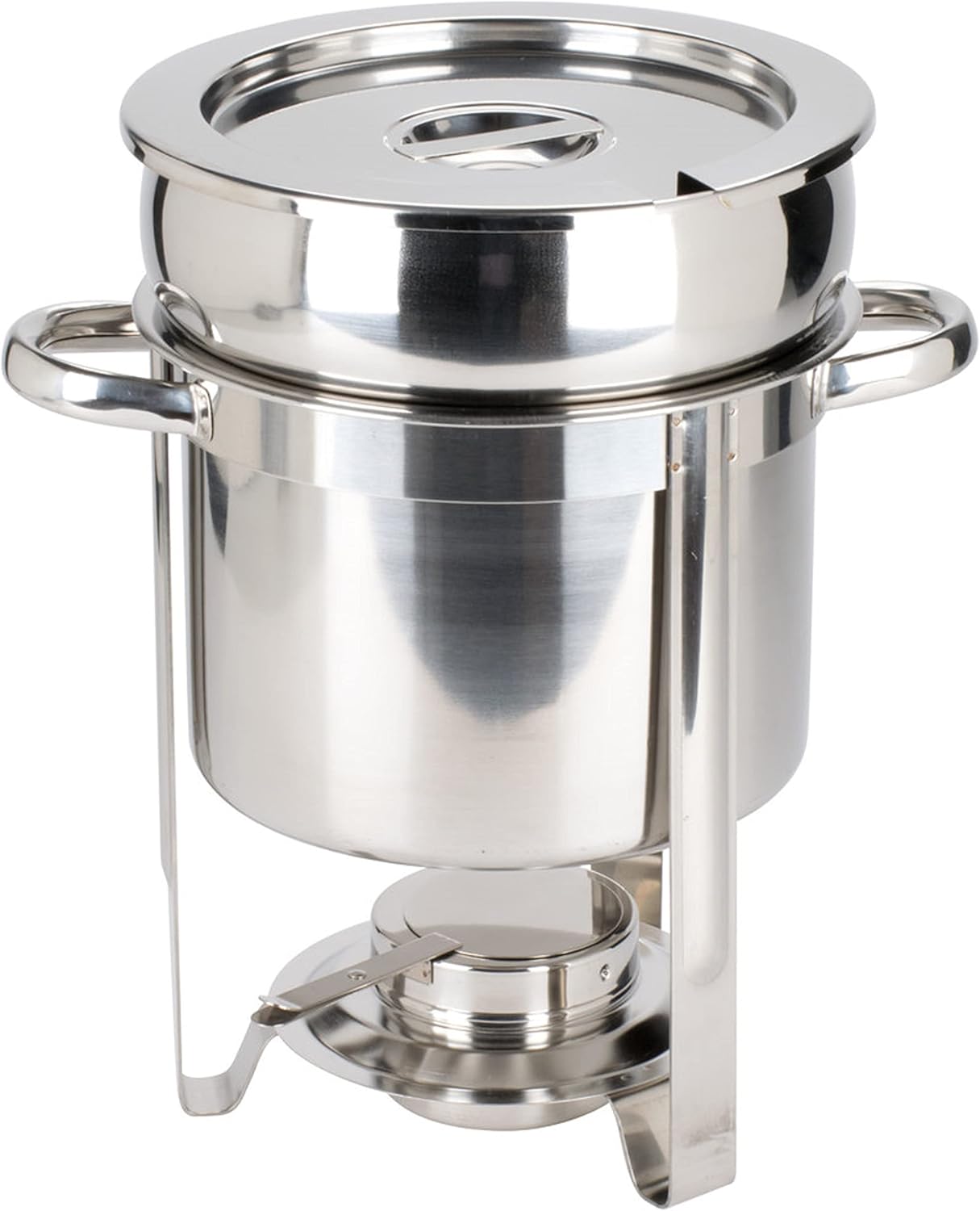 Stainless Steel Marmite Soup Chafing Dish Complete Set- Food Warmer Chafers and Buffet Warmer Set Soup Chafer Soup Warmer for Catering Event Party Holiday Buffet Weddings Catering