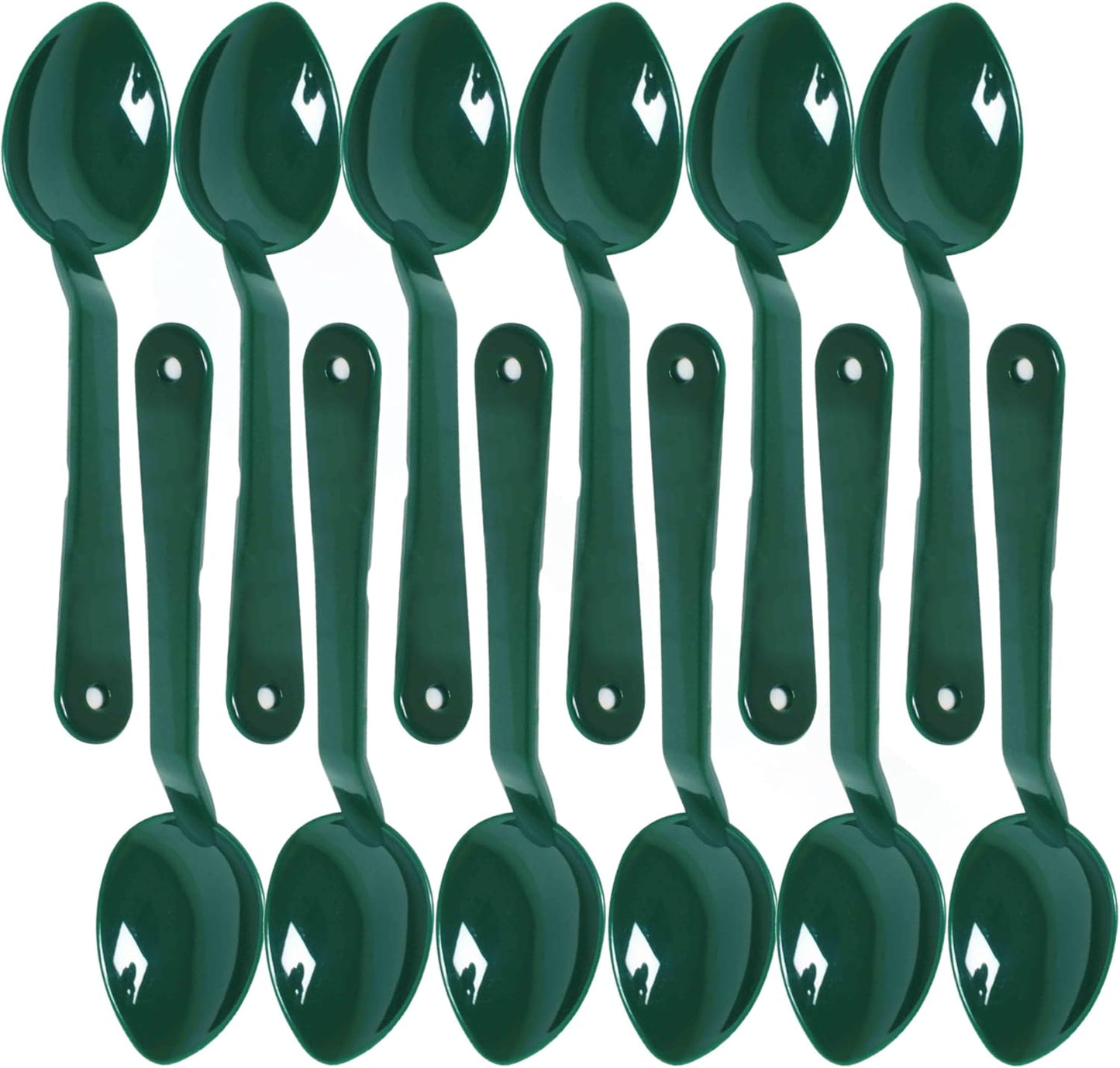 Serving Spoon Polycarbonate Set of 12- Catering Spoons Large Serving Spoons Utensils for Buffet Banquet Flatware Kitchen Basics Serving