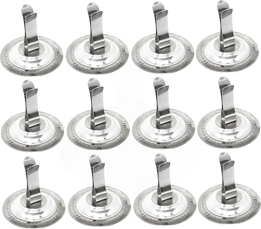 Stainless Steel Menu Holder Set of 12 - Table Number Holders Small Size Table Card Holder Picture Stands Menu Memo Clips Number Stands Place Card Holders