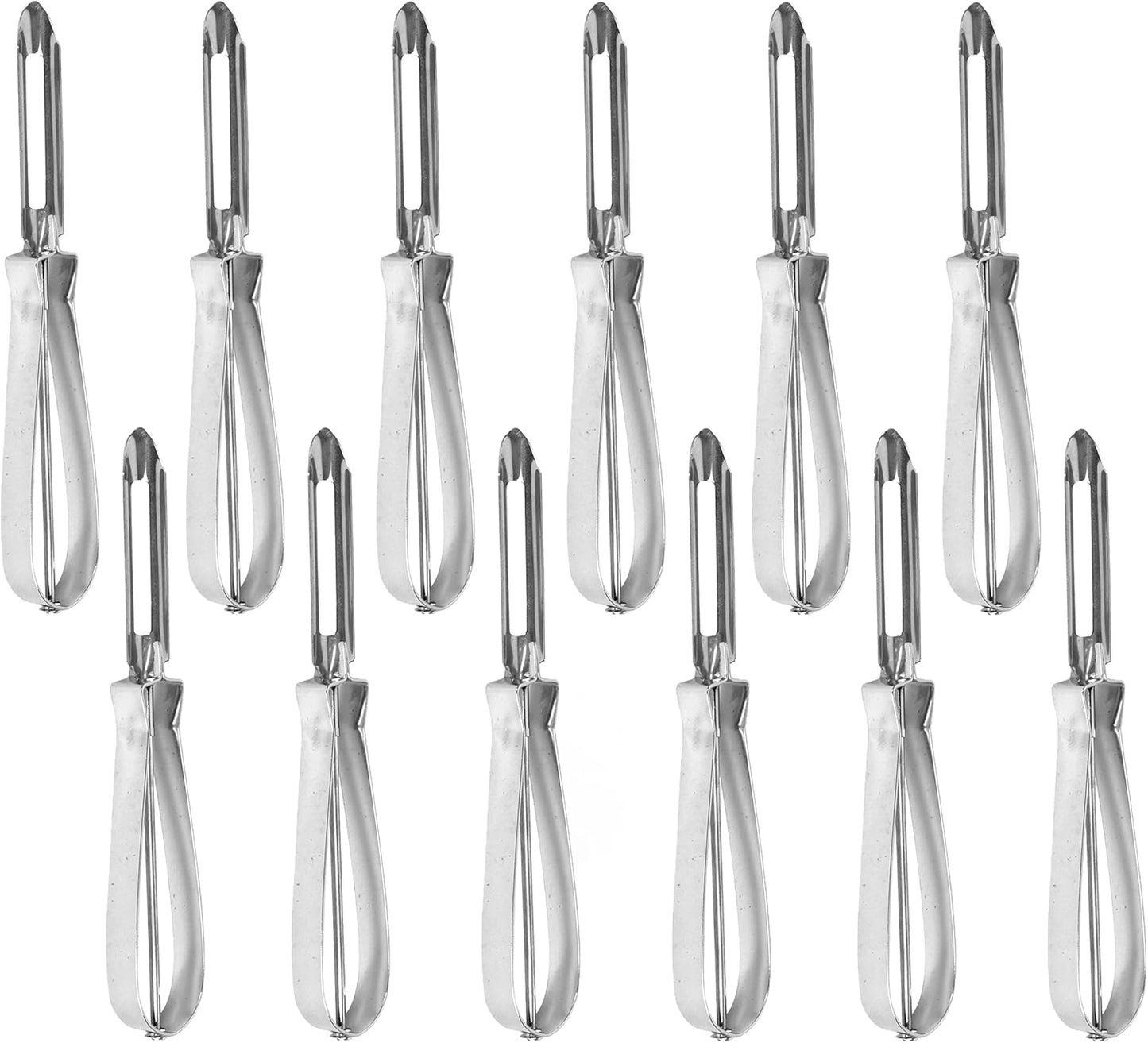 6" Vegetable Peeler Stainless Steel with Iron Handle - Peelers for Fruit Veggie Potatoes Carrot Cucumber Vegetable Fruit Peelers for Kitchen Home Restaurants