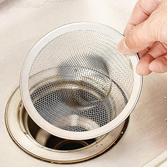 Stainless Steel Sink Strainer Narrow Rim- Kitchen Mesh Strainer Kitchen Sink Drain Strainer Hair Catcher for Bathroom Sink Utility Slop Laundry