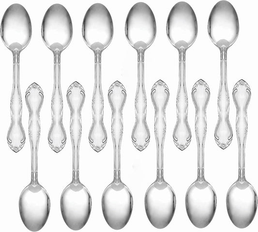 Sunflower Stainless Steel Set of 12- Silverware Dishwasher Safe Stainless Steel Flatware Cutlery Kitchen Tableware Set for Home and Restaurant