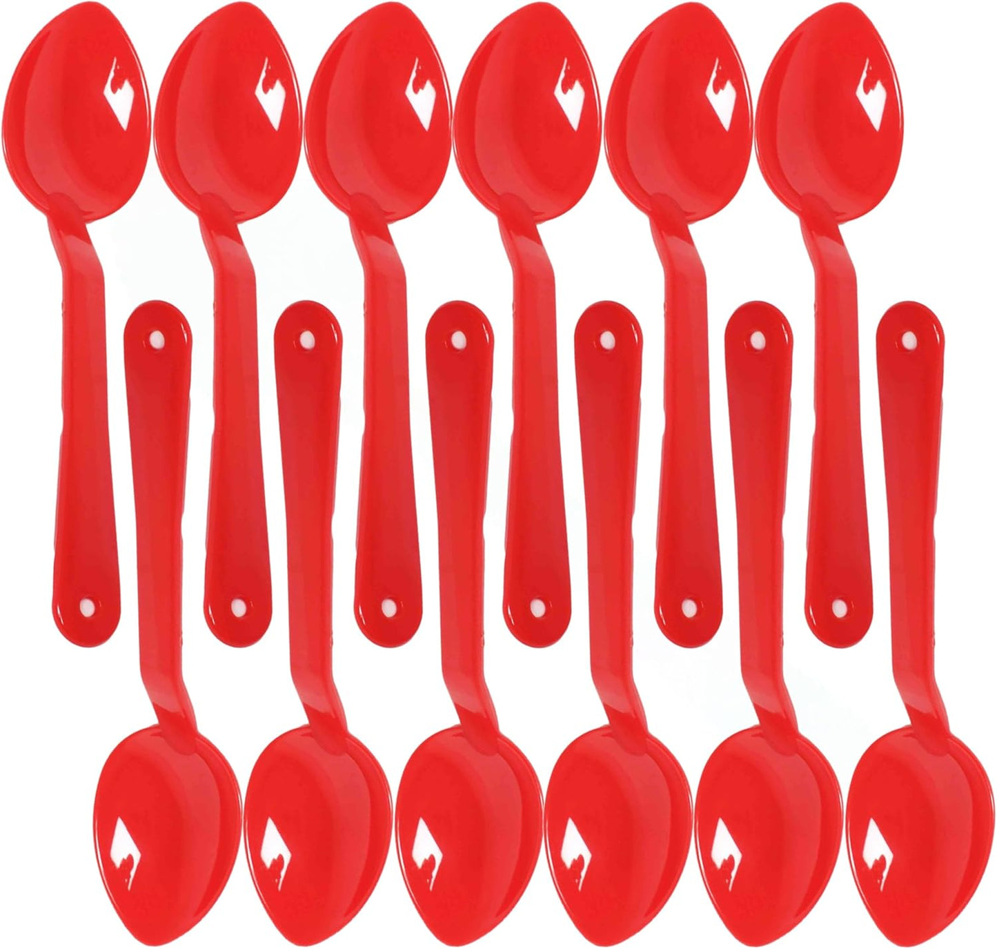 Serving Spoon Polycarbonate Set of 12- Catering Spoons Large Serving Spoons Utensils for Buffet Banquet Flatware Kitchen Basics Serving