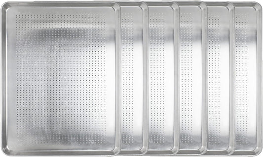 18" x 13" Perforated Aluminum Sheet Pan- Oven Safe Baking Pan Baking Tray Cookie Sheet Baking Sheet Perfect for Baking Roasting and More