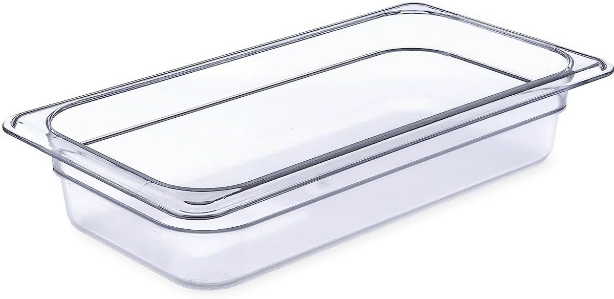 Deep Food Pan Polycarbonate - Food Storage Containers Commercial Hotel Plastic Food Pans Catering Buffets and Restaurants for Fruits Vegetables Beans Corns